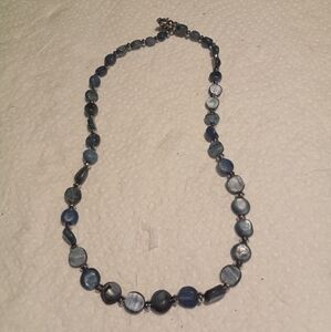 Elegant Blue Beaded Necklace